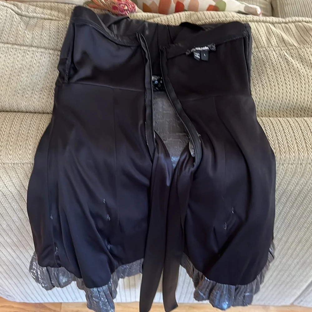 My Michelle black gray party dress strapless Sz 1 prom wedding sweet 16 mitzvah - Picture 13 of 13